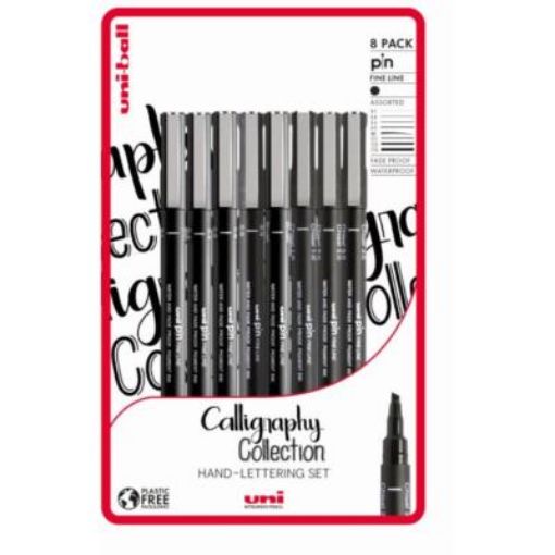 PIN CALLIGRAPHY COLLECTION BLACK 8 PIECE