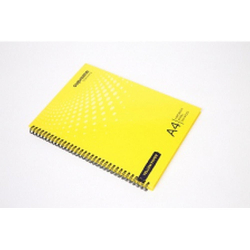 A4 Spiral Visual Aid 140pg - Yellow