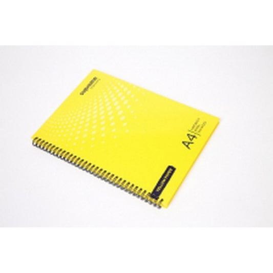 A4 Spiral Visual Aid 140pg - Yellow