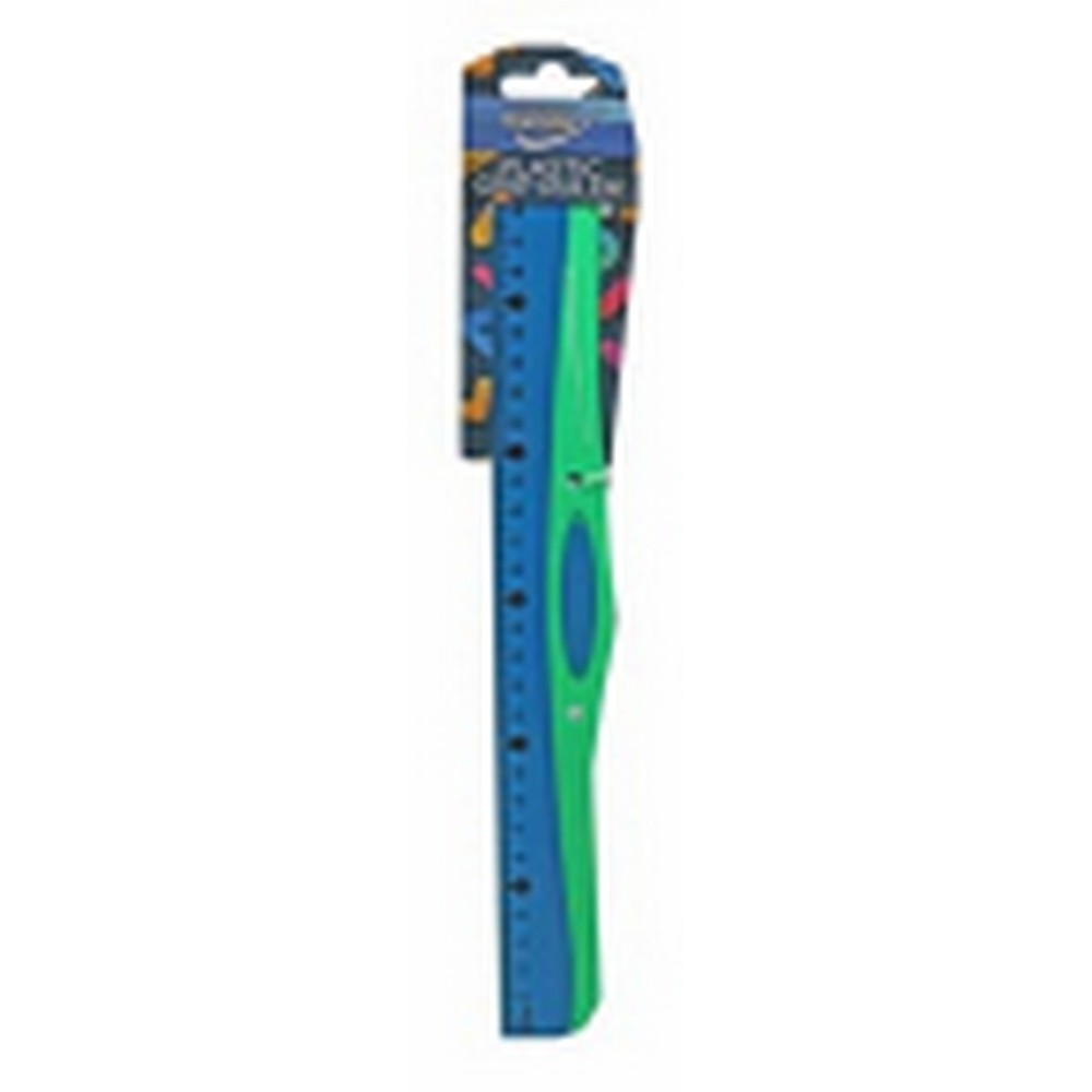 30cm Grip Ruler Plastic