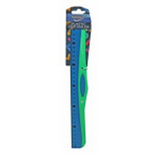 30cm Grip Ruler Plastic