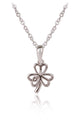 Ribbon Shamrock Pendant - Irish jewellery