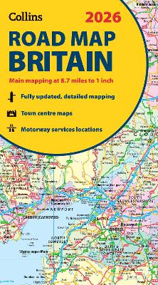 2026 Collins Road Map of Britain: Clear and detailed folded map of Britain (Collins Road Atlas)