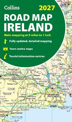 Collins Road Map of Ireland 2027 (Folded map): Clear, easy-to-read mapping (Collins Road Atlas)