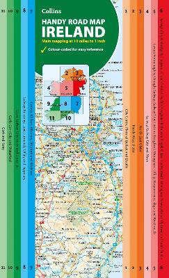 Map of Ireland Handy: Ideal for route pl