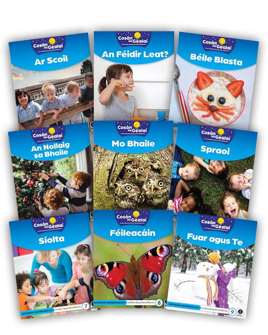 Cosán na Gealaí SENIOR INFANTS Non-fiction Reader PACK of 9