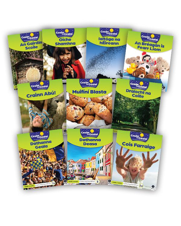 Cosán na Gealaí 1ST CLASS Non-fiction Reader PACK of 10