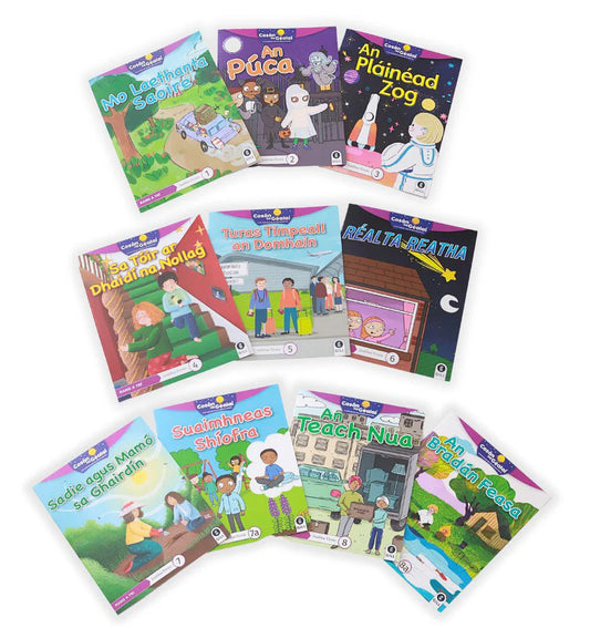 Cosán na Gealaí 3RD CLASS Fiction Reader PACK of 10