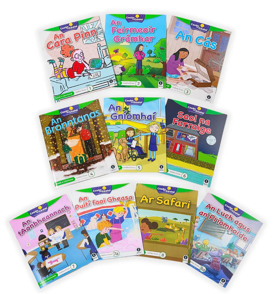 Cosán na Gealaí 4TH CLASS Fiction Reader PACK of 10