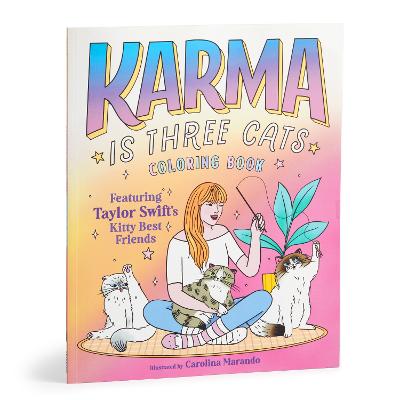 Karma is Three Cats Coloring Book