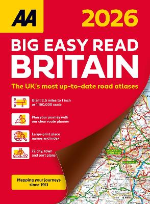 AA Big Easy Read Atlas Britain 2026: 2026