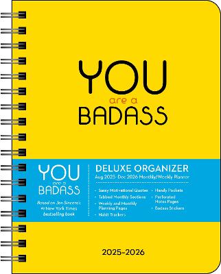 You Are a Badass Deluxe Organizer 17-Month 2025-2026 Weekly/Monthly Planner
