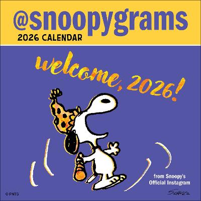 Peanuts (R): @Snoopygrams 2026 Mini Wall Calendar