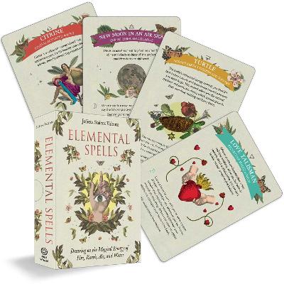 Elemental Spells: Drawing on the Magical Energy of Fire, Earth, Air, and Water  (44 Full-Color Cards and 56-Page Guidebook)