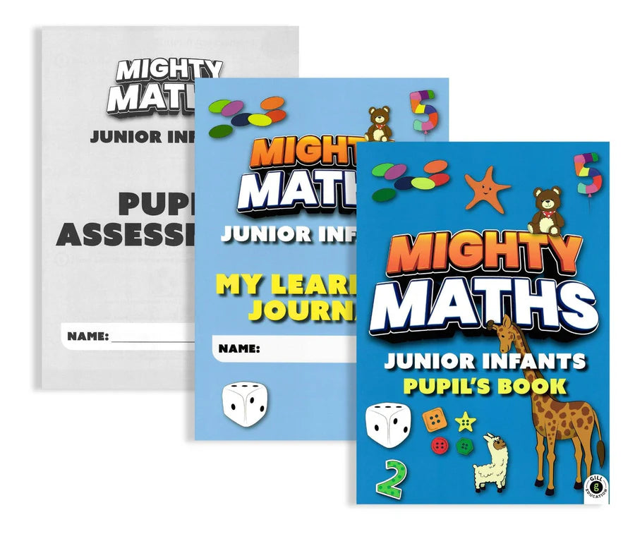 Mighty Maths JUNIOR INFANTS PACK (Pupil's Book/My Learning Journal/Assesment Book)