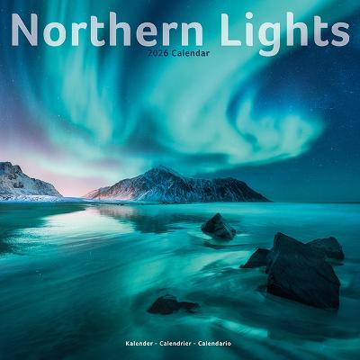 Northern Lights Calendar 2026  Square Travel Wall Calendar - 16 Month