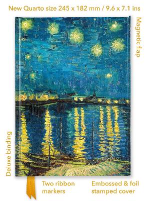 Vincent van Gogh: Starry Night over the Rhone (Foiled Quarto Journal)
