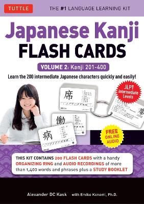Japanese Kanji Flash Cards Kit Volume 2: Kanji 201-400: JLPT Intermediate Level: Learn 200 Japanese Characters with Native Speaker Online Audio, Sample Sentences & Compound Words: Volume 2