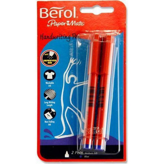 Berol Handwriting Pen - Blue - Pack of 2