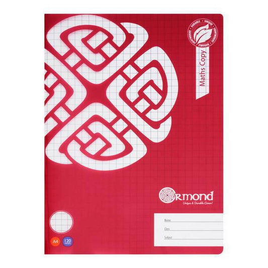 Ormond - A4 120 page Durable Cover Maths Copy Book
