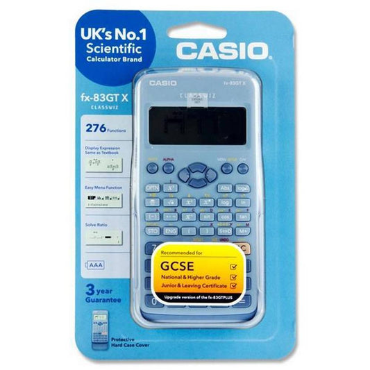 Casio fx-83GT X - Scientific Calculator - 276 Functions - Blue