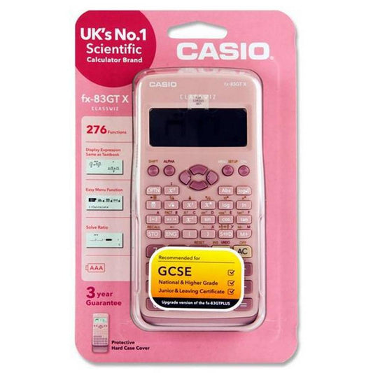 Casio fx-83GT X - Scientific Calculator - 276 Functions - Pink