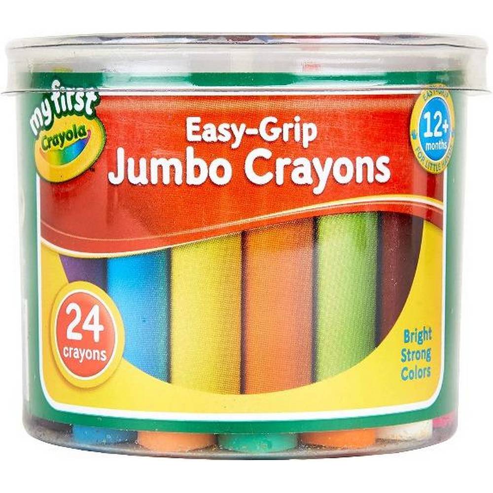 Crayola Easy Grip Jumbo Crayons - Tub of 24