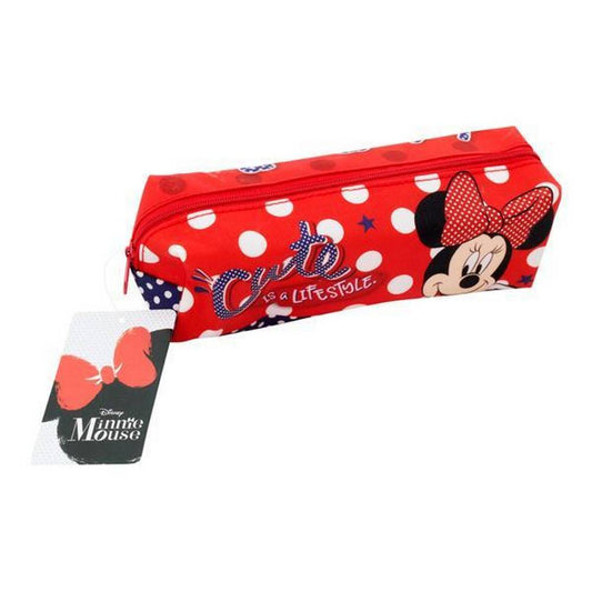 Minnie Mouse - Rectangular Pvc Glitter Pencil Case