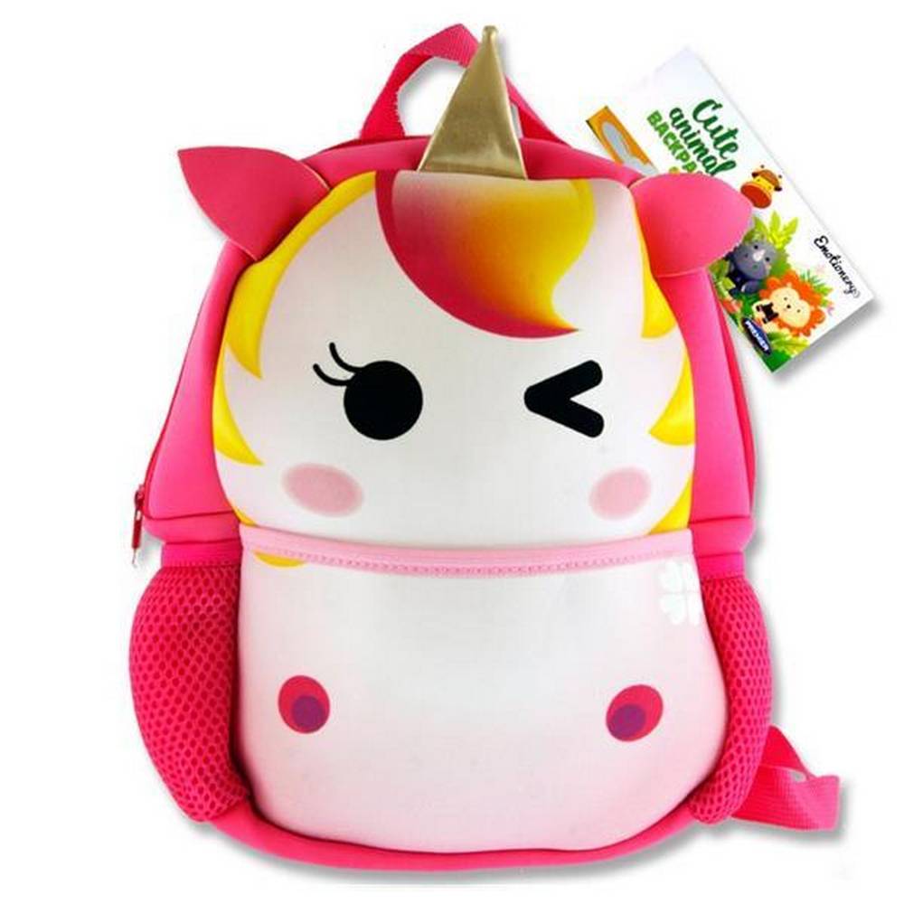 Emotionery Neoprene Cute Animal Junior Backpack - Unicorn