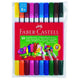 Double Fibre Tip Pens - Wallet of 10