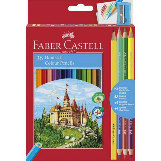 Eco Colour Pencils Box 36 With 3 Free Bio-Colours+Sharpener