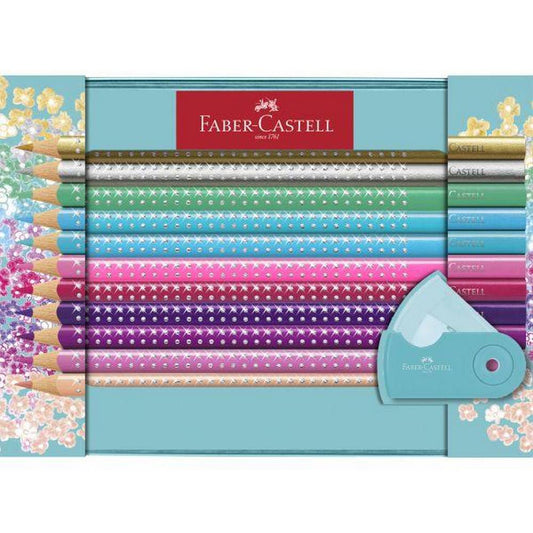 Faber-Castell - 20 Colouring Pencils - Sparkle Colour Grip Gift Set