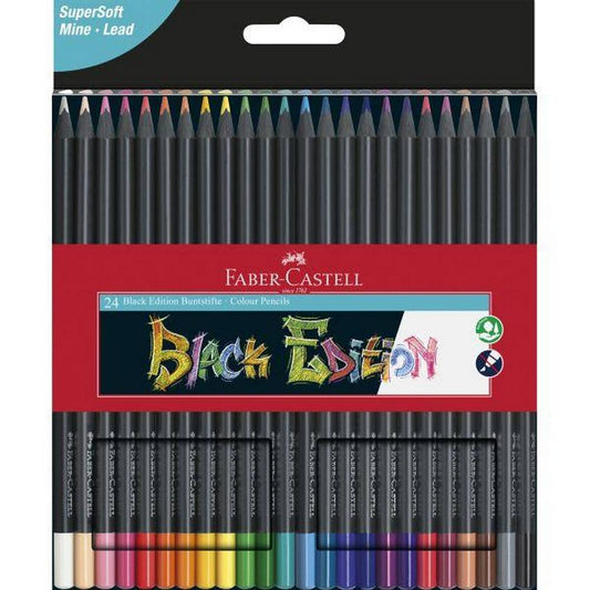 Faber-Castell - 24 Colouring Pencils - Black Edition