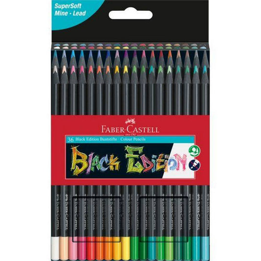 Faber-Castell - 36 Colouring Pencils - Black Edition