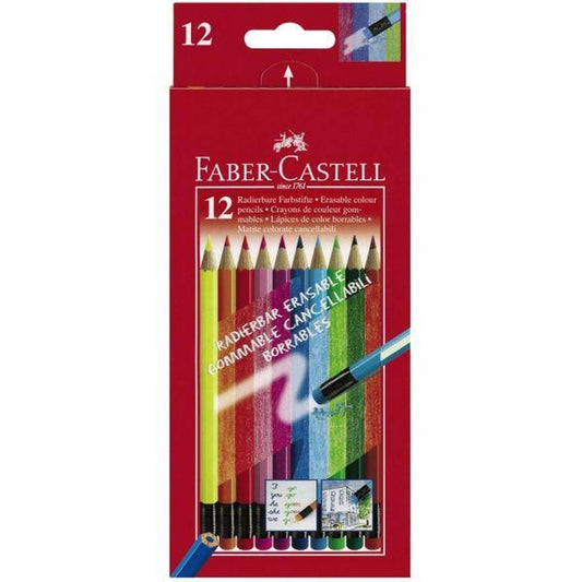 Faber-Castell Erasable Colouring Pencils - Box of 12