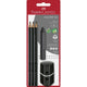 Faber-Castell - Grip 2001 Black Blister Set