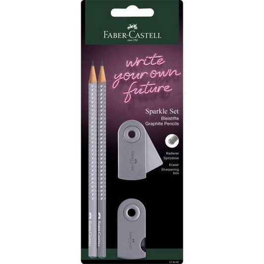 Faber Castell - Grip Sparkle Harmony Sleeve Set - Dapple Grey