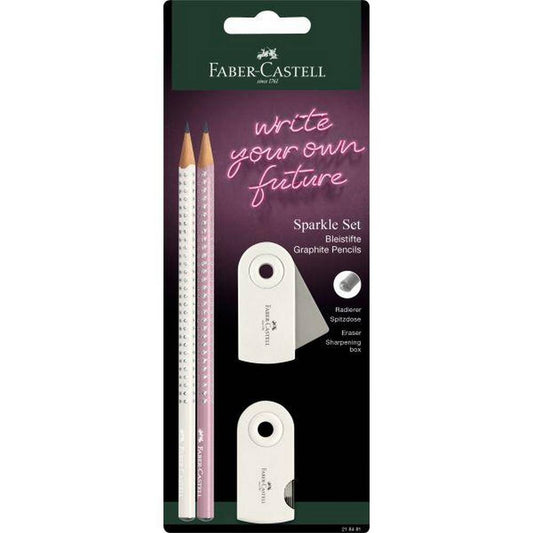 Faber Castell - Grip Sparkle Sleeve Set - Coconut Milk