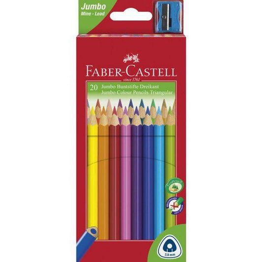 Junior Triangular Colour Pencils Box 20