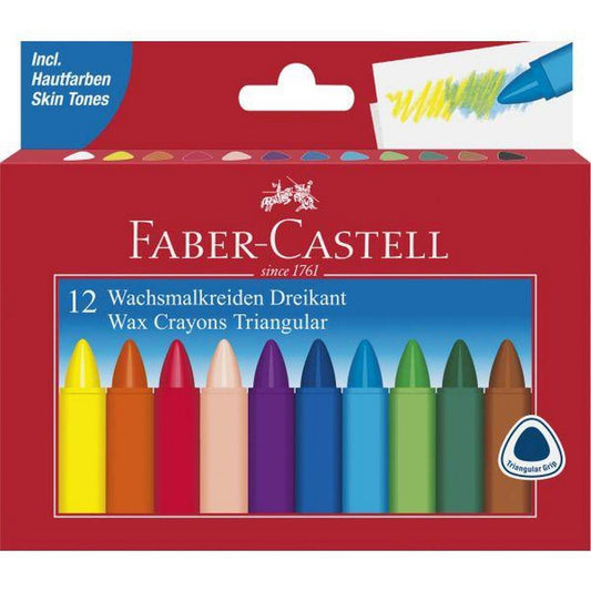 Redline Junior Grip Triangular Crayons Box 12