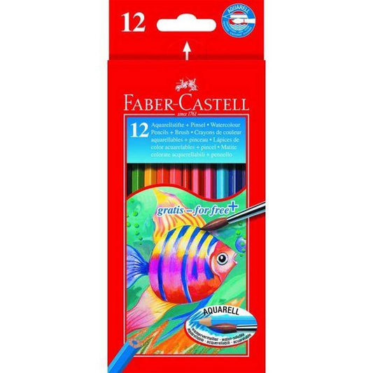 Water-Soluble Colour Pencils Box Of 12