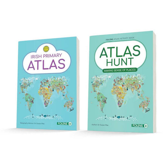 PHILIP'S IRISH PRIMARY ATLAS - SET (INCL ATLAS HUNT) - NEW EDITION (2021)