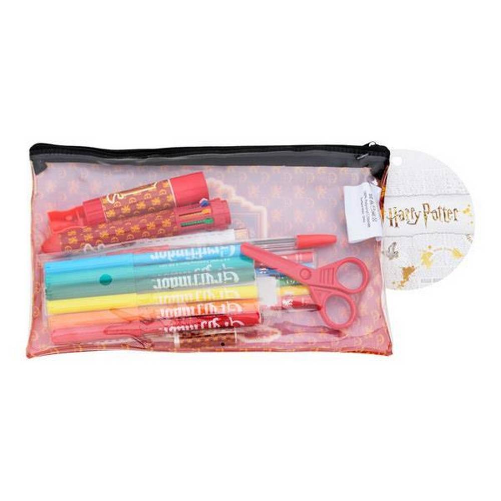 Harry Potter - Gryffindor Pvc Pencil Case and School Set