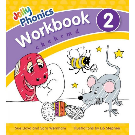 JOLLY PHONICS WORKBOOK 2 - PRE CURSIVE LETTERS