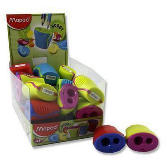 Maped Twin Hole Pencil Sharpener with bin