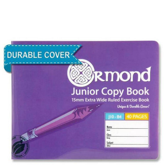 Ormond 40 Page J10 B4 Durable Cover Junior Copy Book