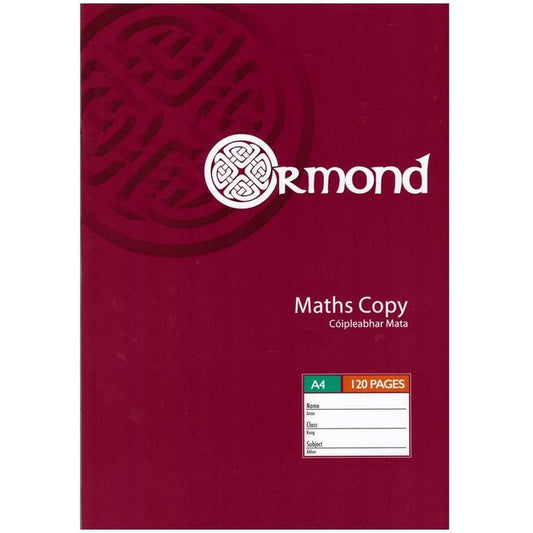 Ormond A4 120pg Maths Copy Book