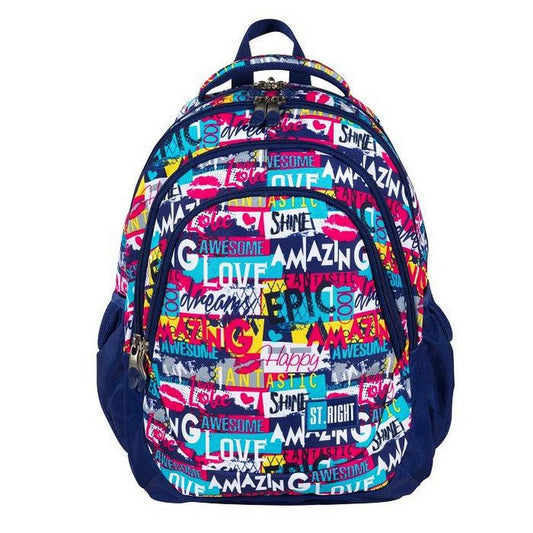 St.Right - Slogan - 4 Compartment Backpack