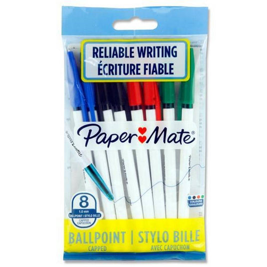 Paper Mate - 8 Assorted Ballpoint Pens