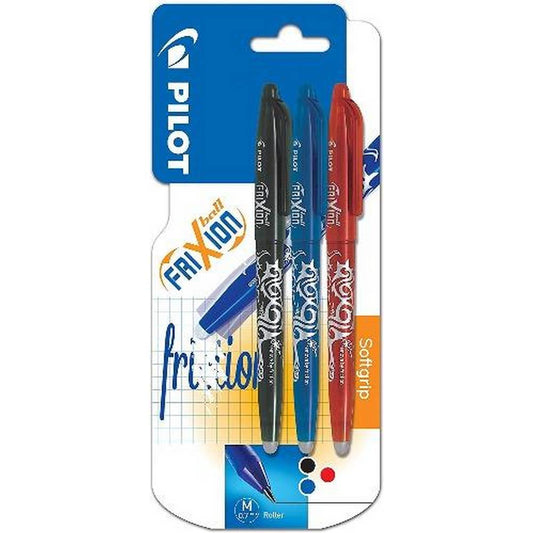 Pilot FriXion - Rollerball Pens - Assorted Ink  - Pack of 3